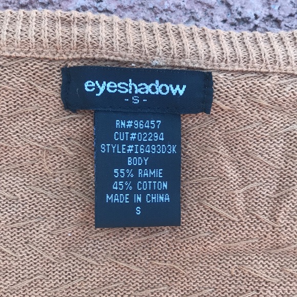 Sequins cardigan, color caramel - Picture 5 of 5